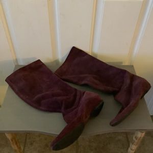 Kenneth Cole Reaction purple leather upper boot, size 7M